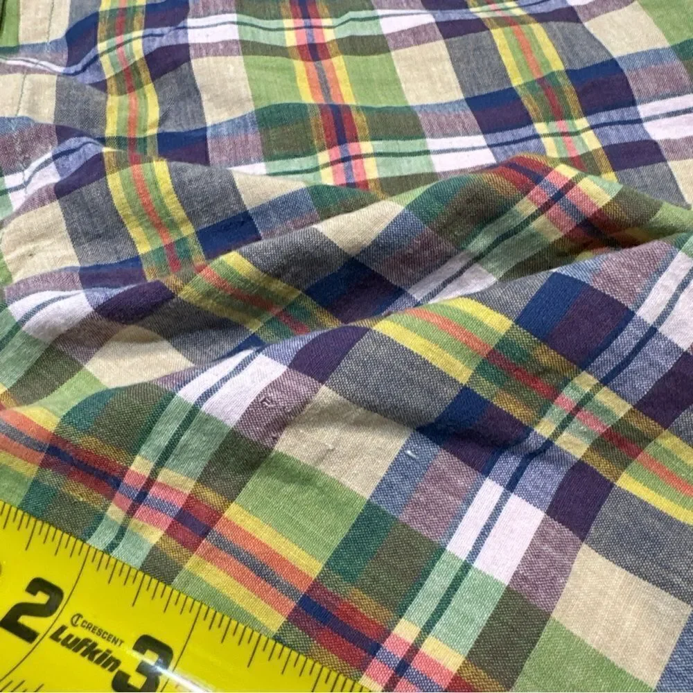 Vintage Polo Ralph Lauren Plaid Shorts Mens 36 Made In USA 100% Cotton